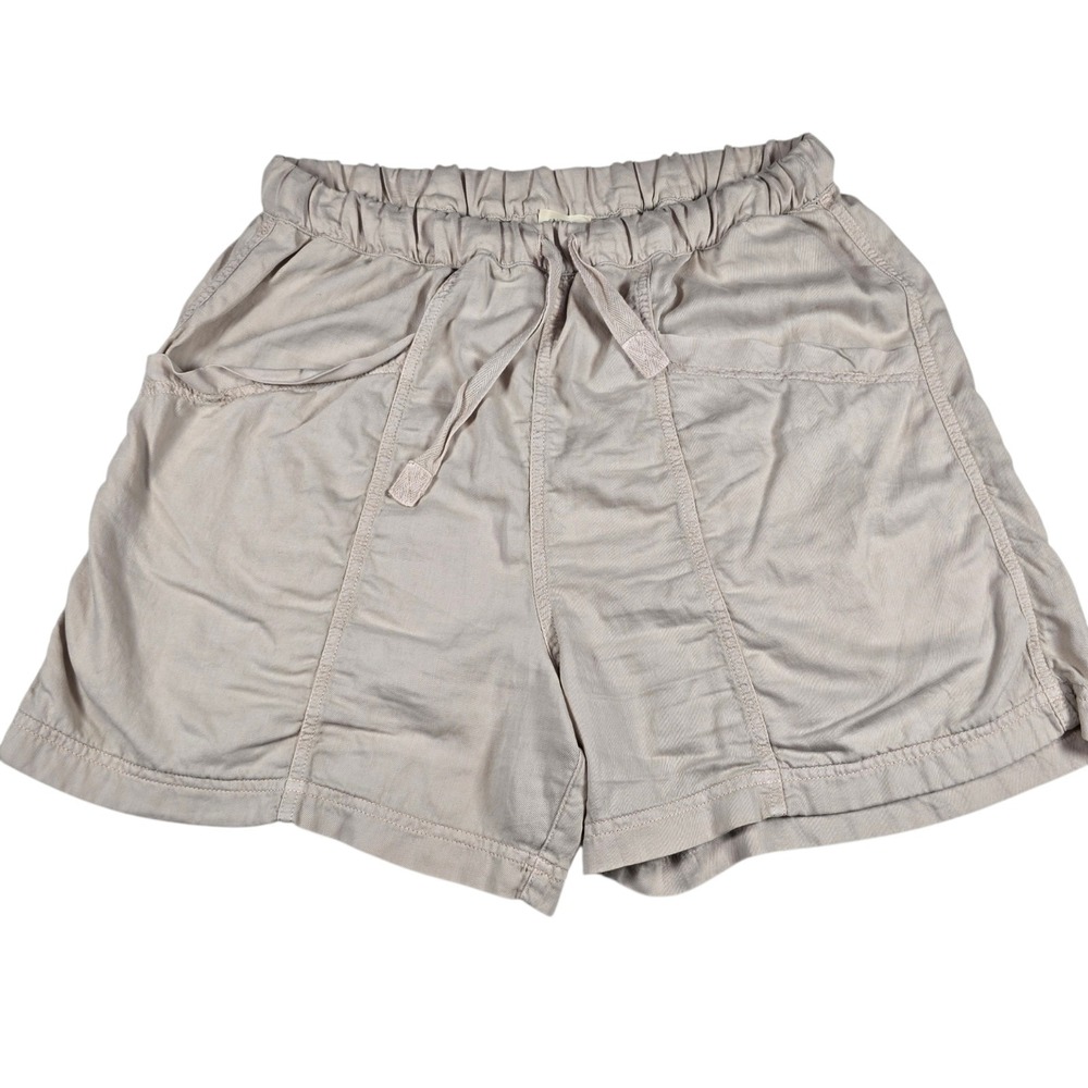 Faherty Topanga Drape Beige Linen Blend Summer‎ Shorts- Women's Sz M